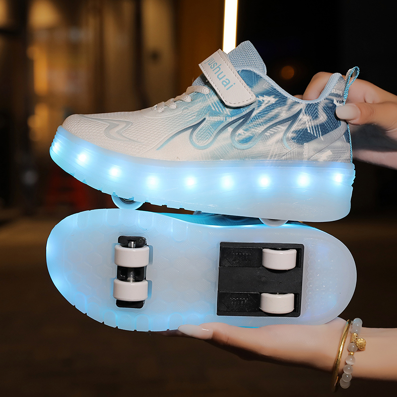 Outdoor Lighting Quality - Jeugdrolschoenen met LED-verlichting, hoge kwaliteit, outdoor