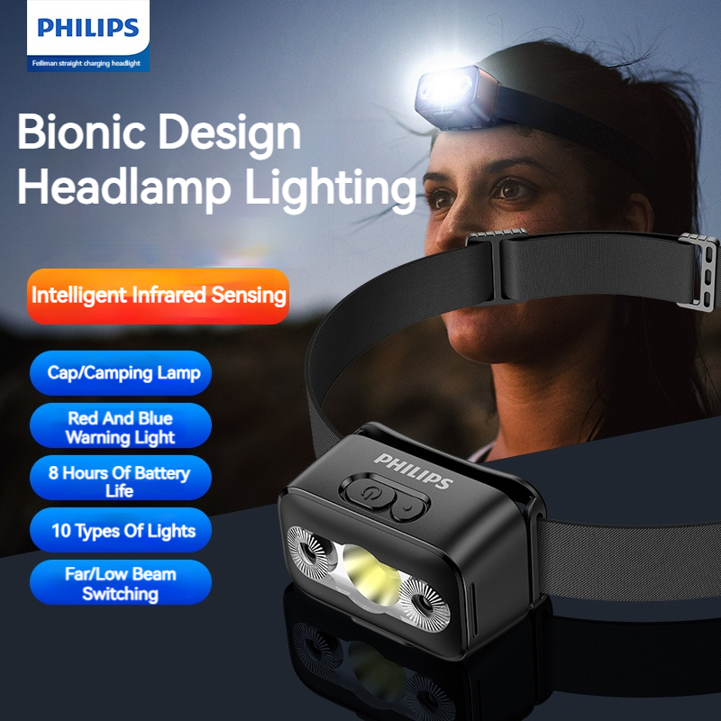 Outdoor Lighting Philips - Philips LED-koplamp Sensorkop Zaklamp Tien soorten