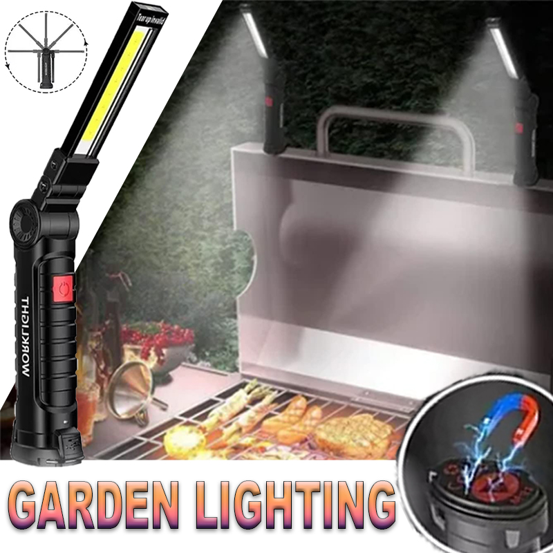 Outdoor Lighting Ideas - Draagbare LED-zaklamp met magnetische haak Outdoor