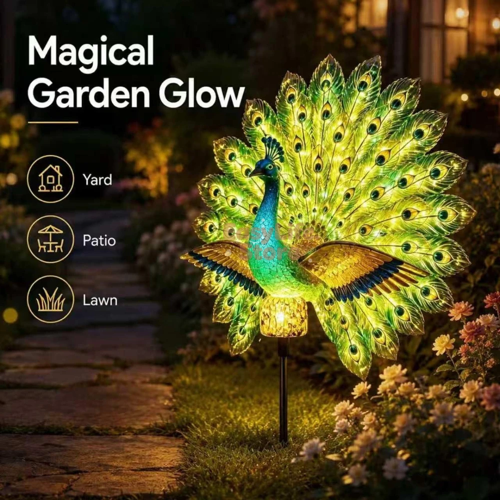 Outdoor Lighting Ideas - Zonne-aangedreven tuinbeeld in de vorm van