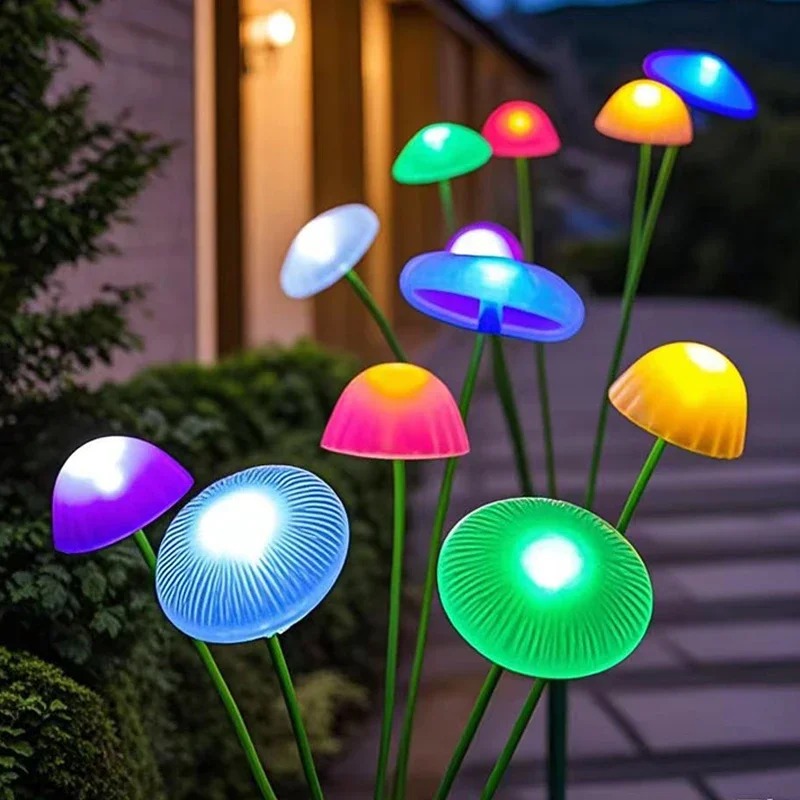 Outdoor Lighting Jellyfish - Solar Jellyfish Lights Buitenterras Landschap Glasvezel