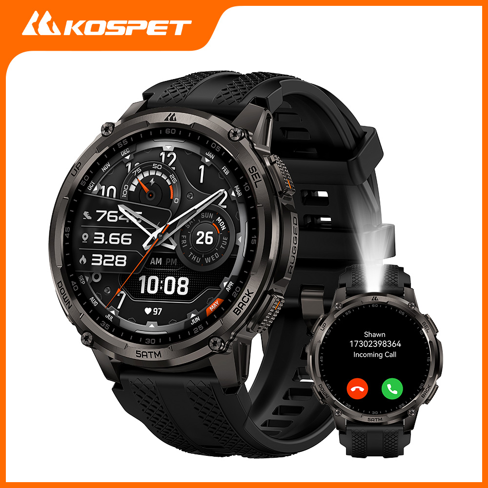 Outdoor Lighting Japanese - KOSPET TANK T4C Smartwatch Robuust outdoorhorloge