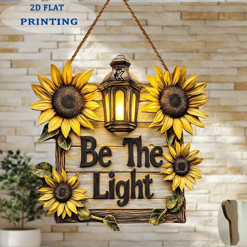 Outdoor Lighting Quotes - 1PC 2D plat bedrukt houten bord