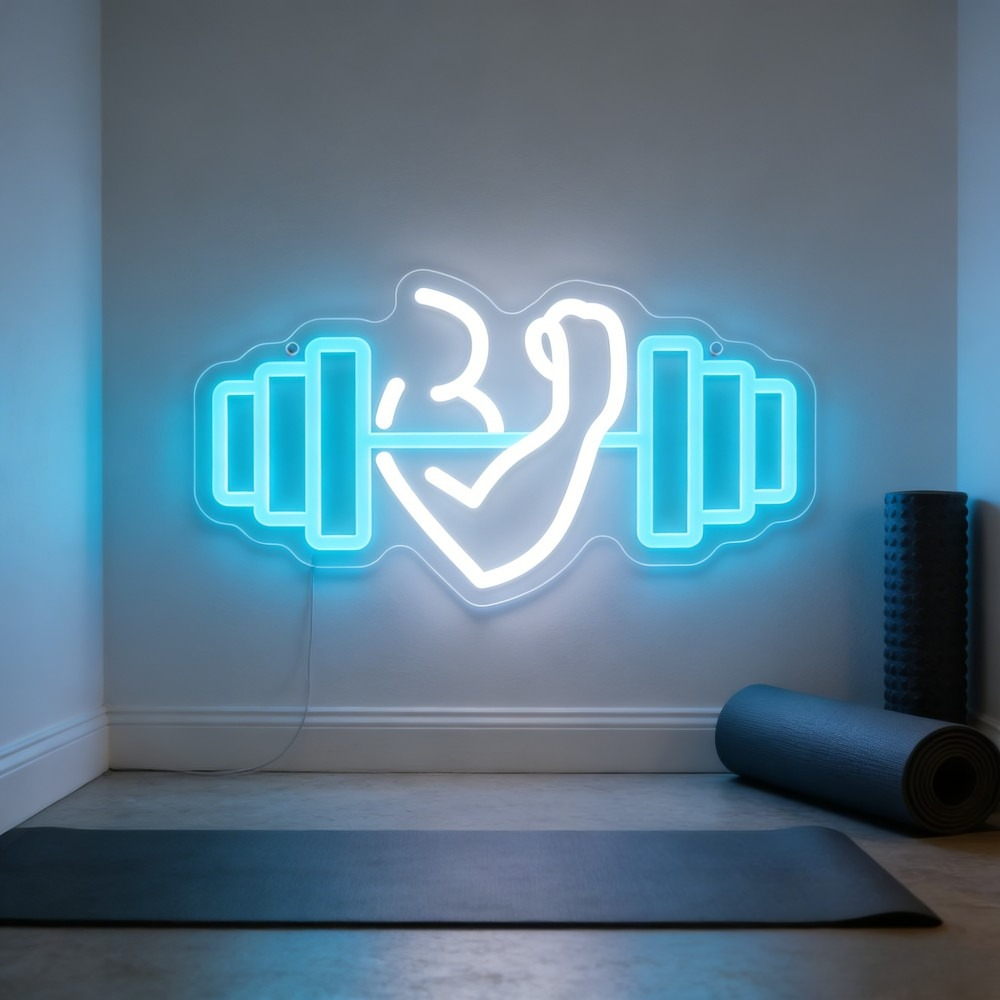 Outdoor Lighting Quotes - Biceps Dumbbell Neon Sign LED Wanddecoratie