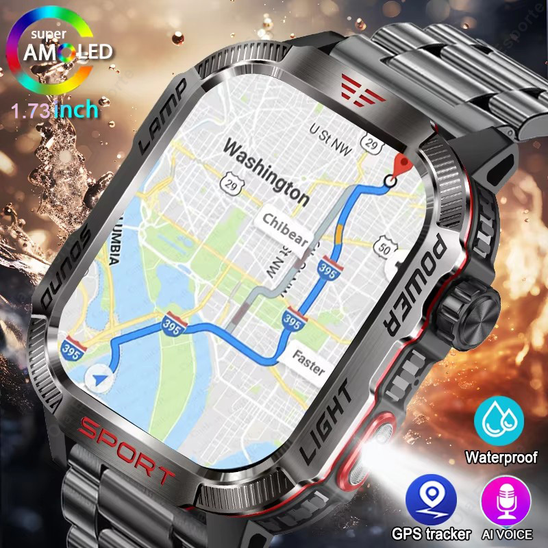 Outdoor Lighting Perspectives - Nieuwe Militaire GPS Smart Horloge Mannen