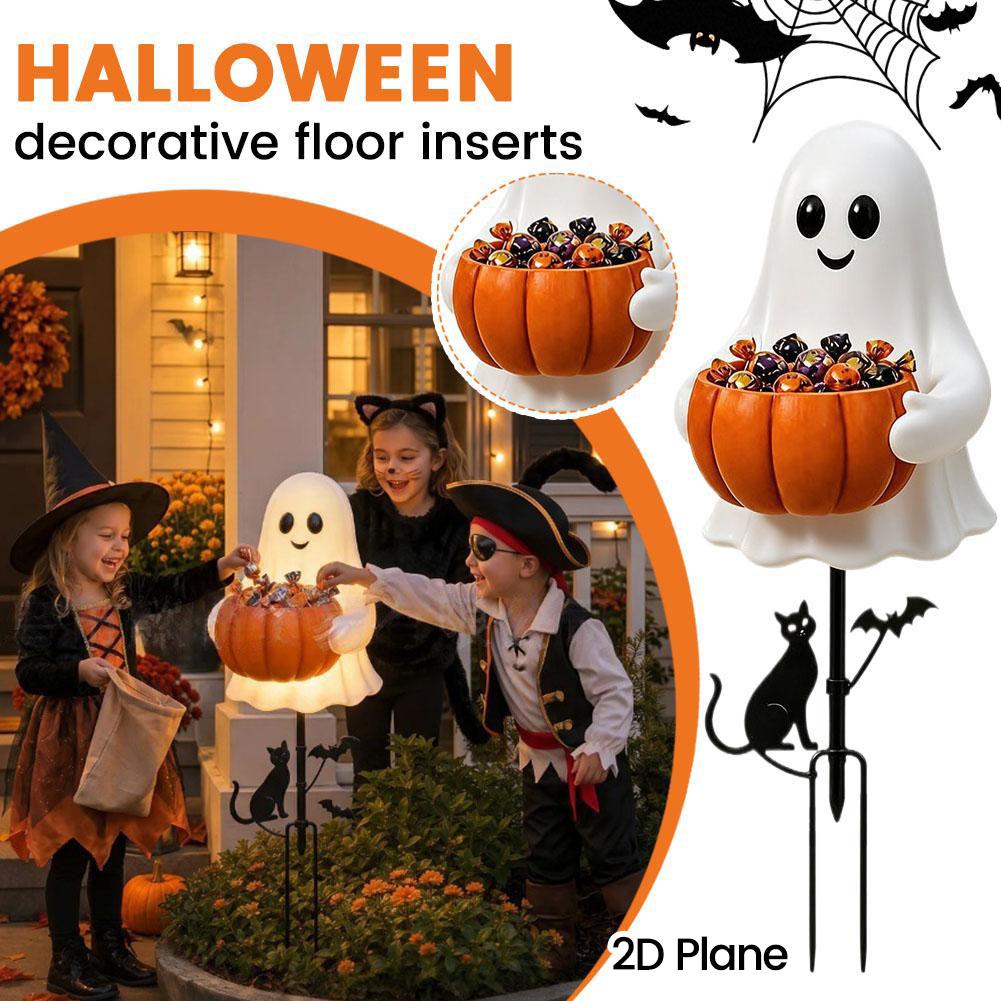Outdoor Lighting Yard Stakes - 2026 Halloween Spookpompoen Snoephouder Tuinlamp Buiten