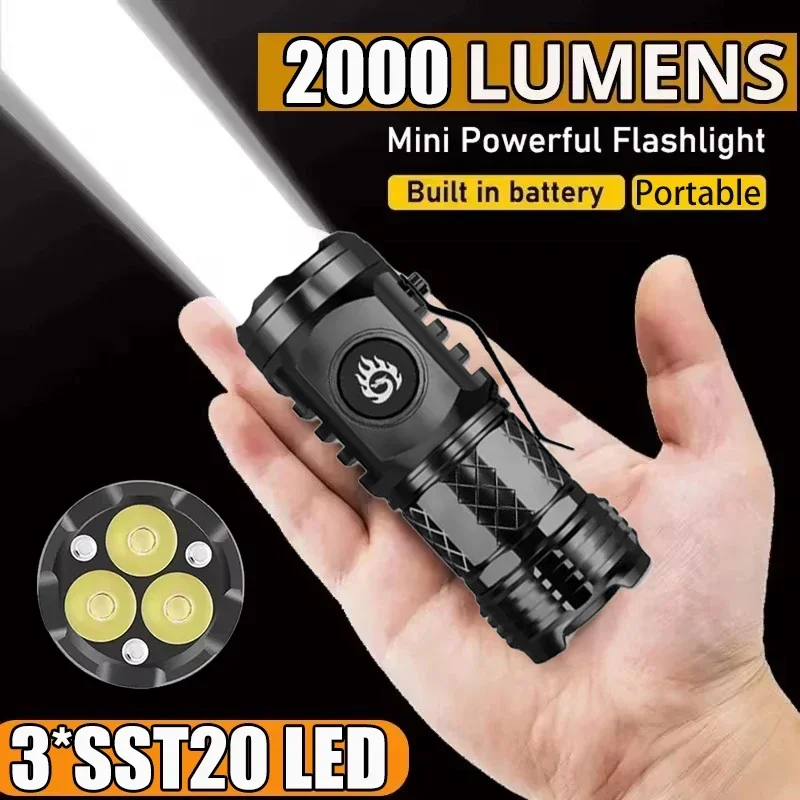 Outdoor Lighting Ideas - Hoge Sterke Tactische Zaklamp 3LED Mini