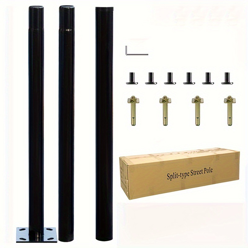 Outdoor Lighting Quality - 3m Solar Buitenlamp Splitpaal Gegalvaniseerd Staal