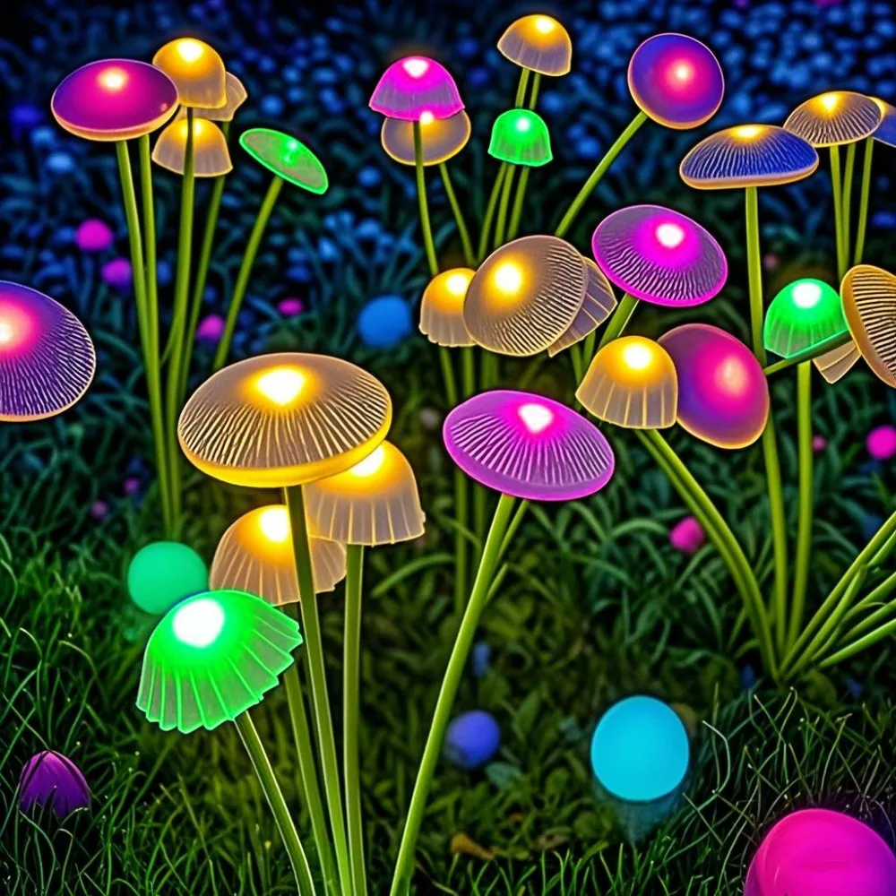 Dubbele modus LED solar tuinve - Outdoor Lighting Jellyfish recensie en prijs