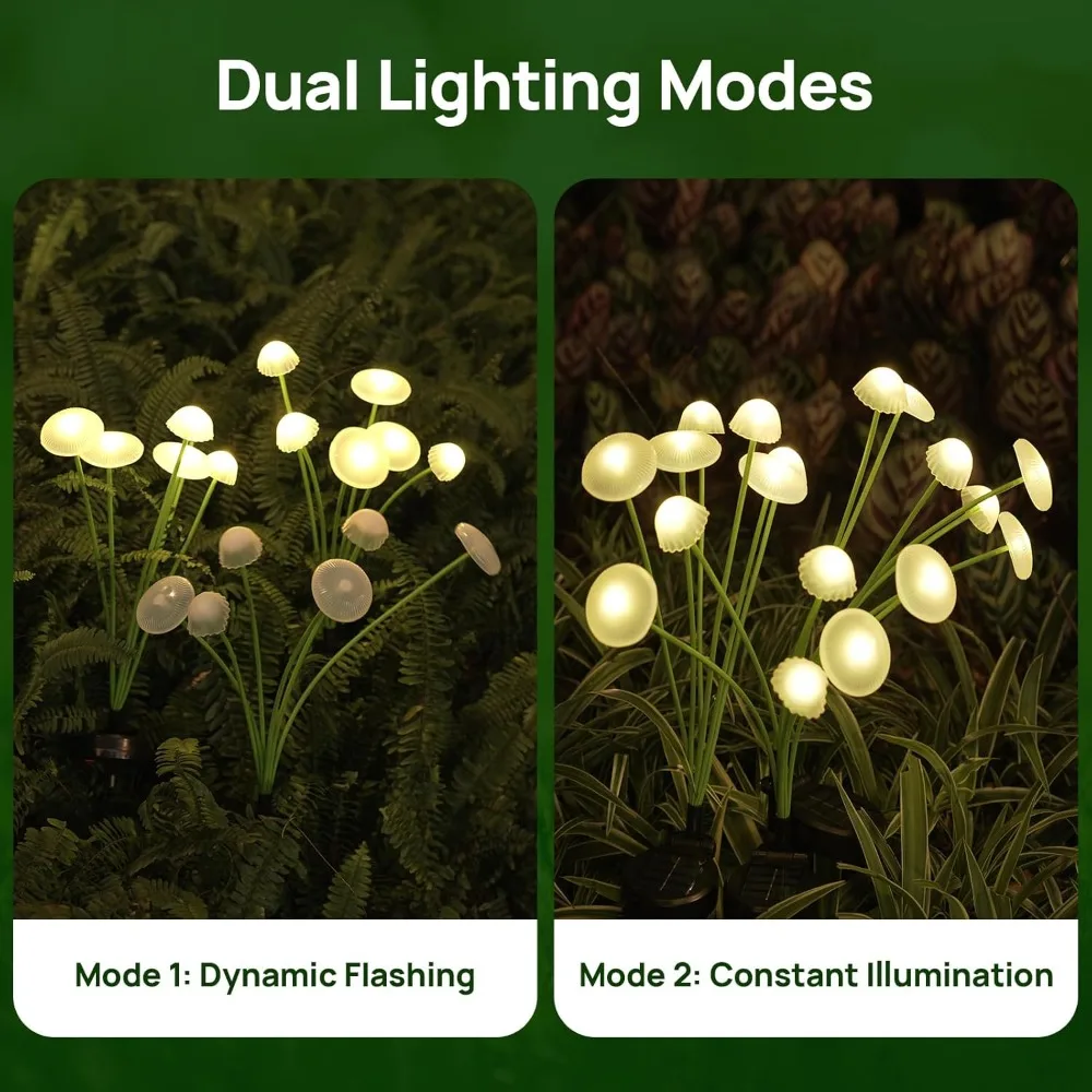 Dubbele modus LED solar tuinve - Outdoor Lighting Jellyfish recensie en prijs