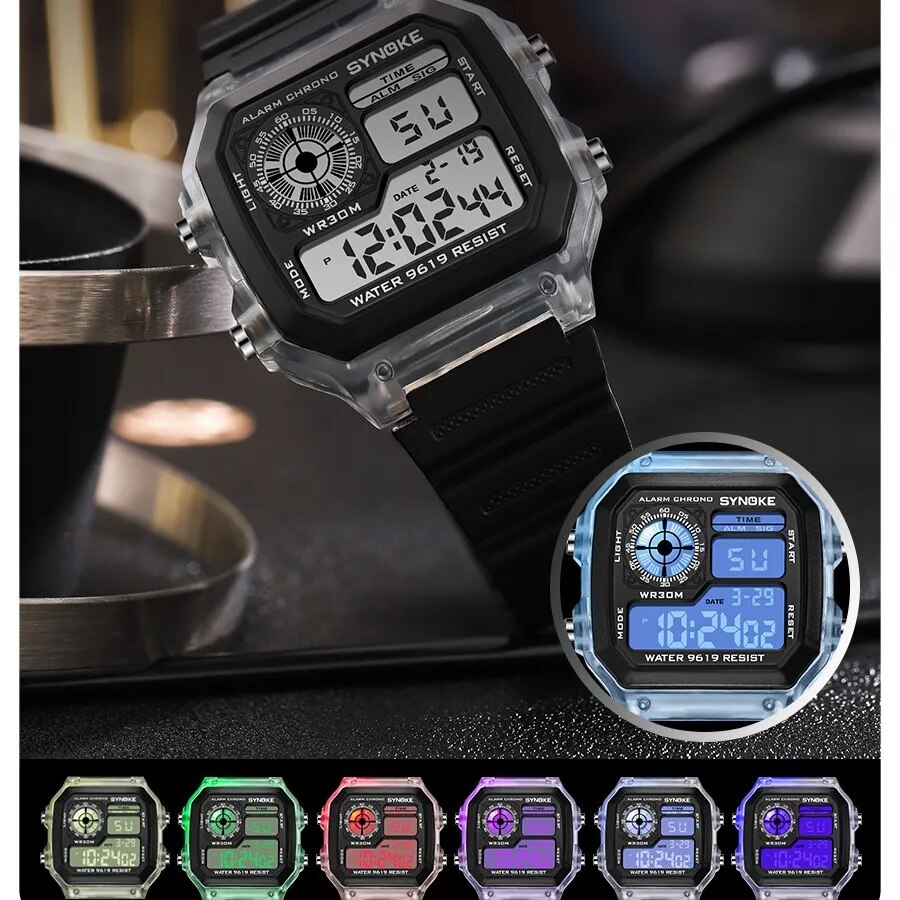 SYNOKE digitale horloges heren - Outdoor Lighting Timer recensie en prijs