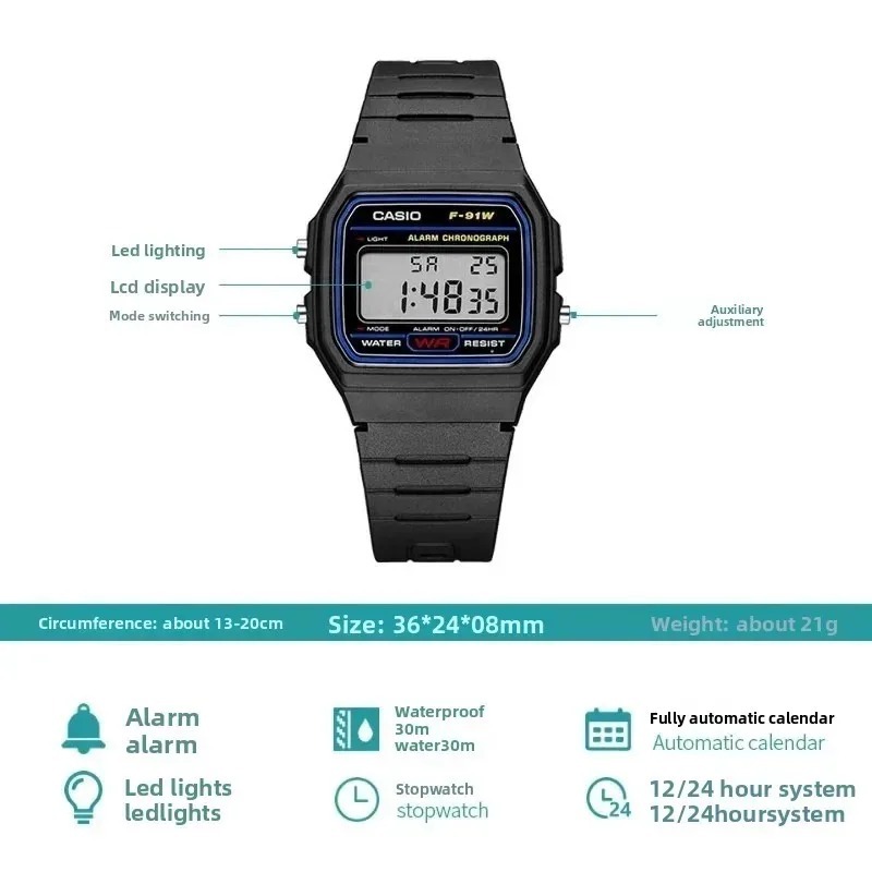Casio F-91W-1 Fashion Retro kl - Outdoor Lighting Timer recensie en prijs