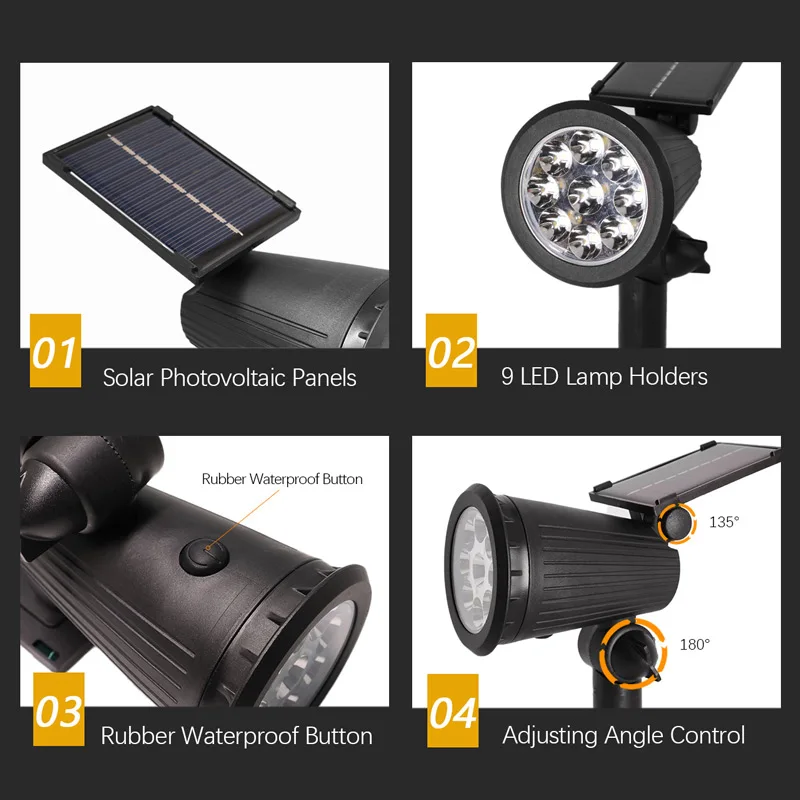 1/2PCS Solar Landscape Lights  - Outdoor Lighting Driveway recensie en prijs
