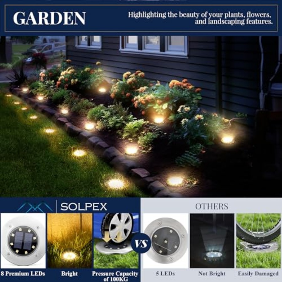 Solar Ground Lights Solar Ligh - Outdoor Lighting Driveway recensie en prijs
